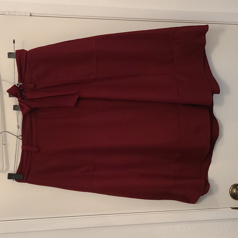 High Waisted, Belted Skirt WITH POCKETS